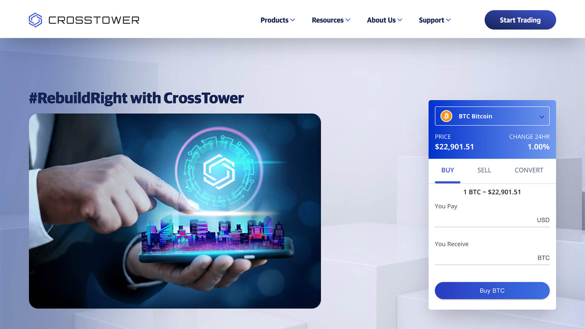 CrossTower Crypto Exchange